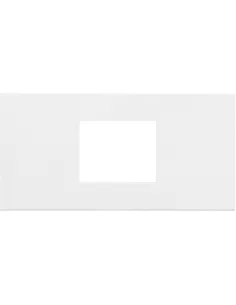 Multibox - placca per 2 moduli din bianca